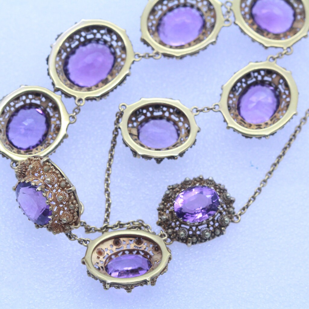 Antique Amethyst Necklace