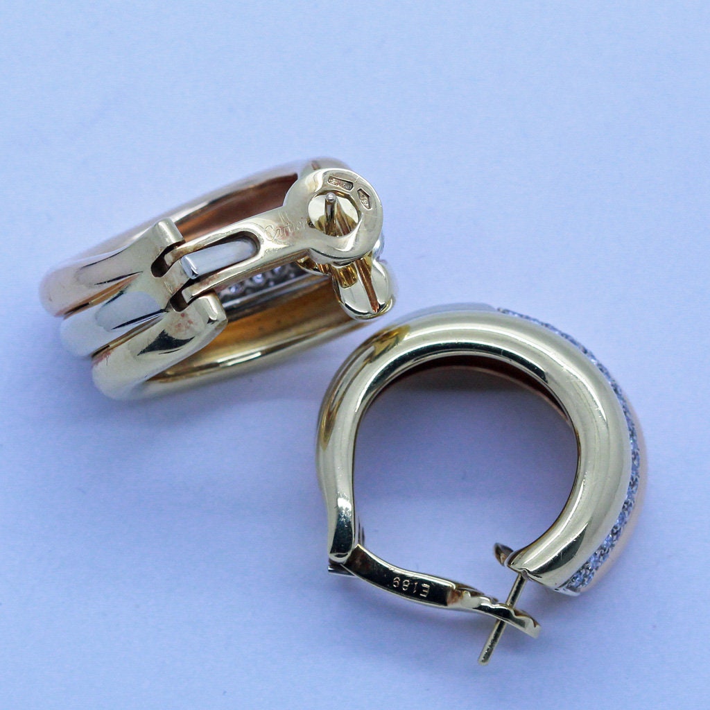 Cartier silver hoop earrings best sale