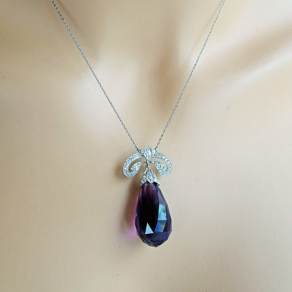 Tiffany Stone and Amethyst necklace | March 2013 Custom Orde… | Flickr