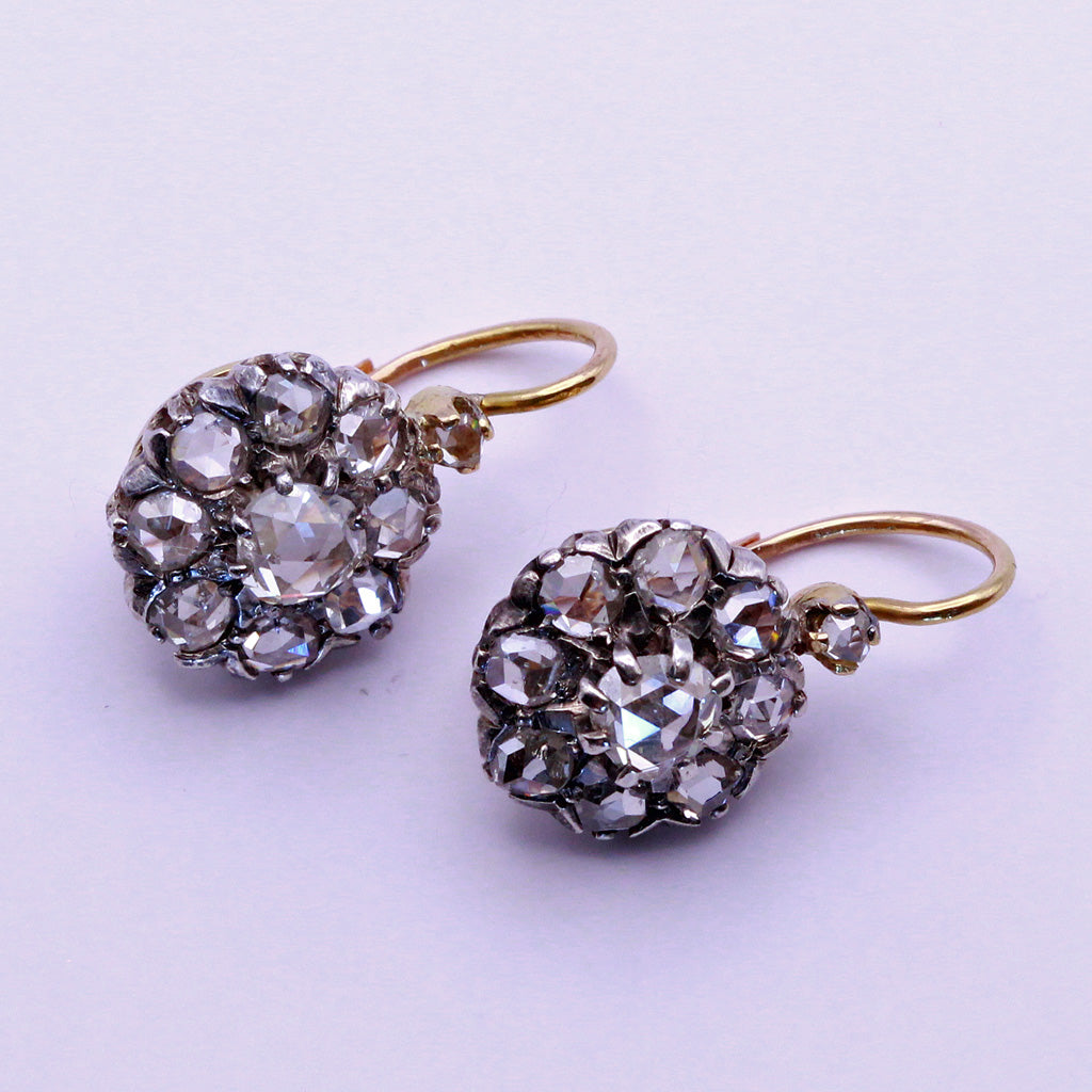 Victorian deals diamond earrings