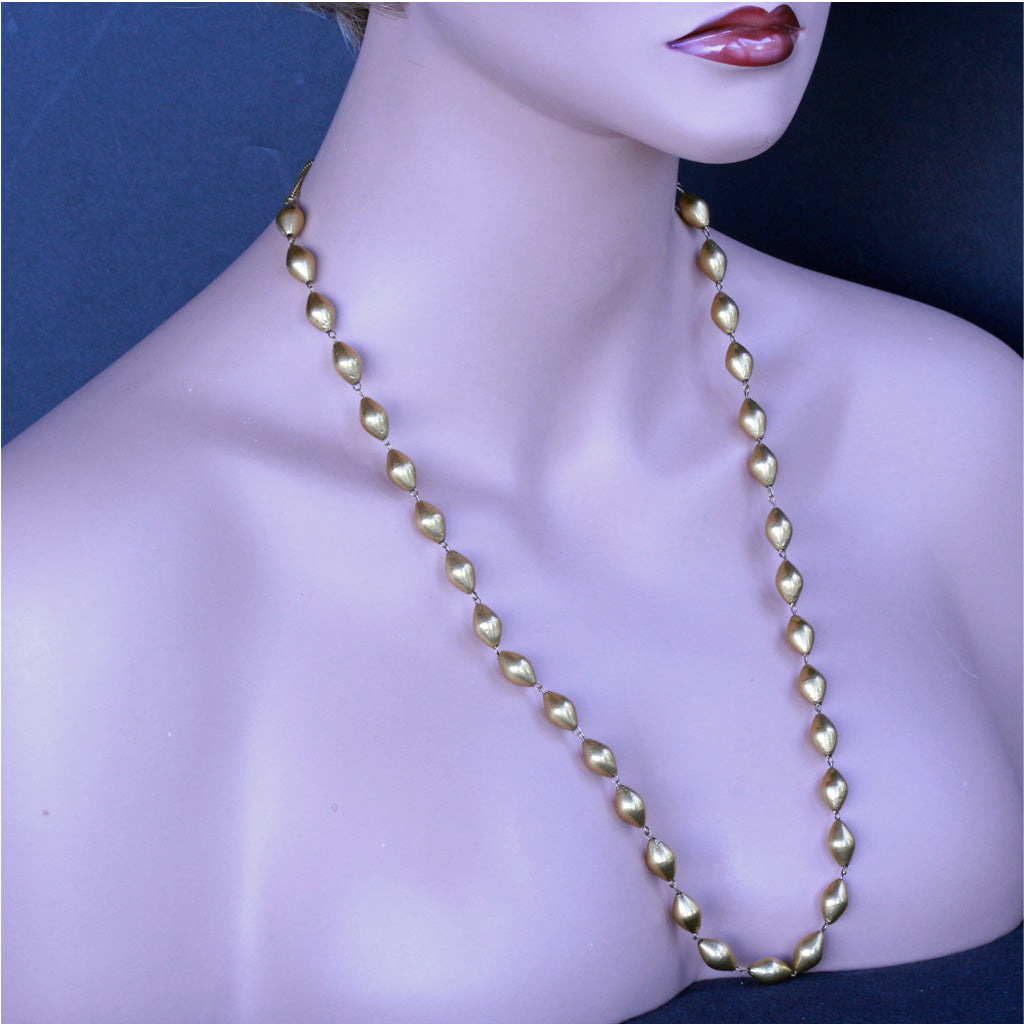 21k solid gold chain necklace and bracelet (#7001004) – Dahab .ca
