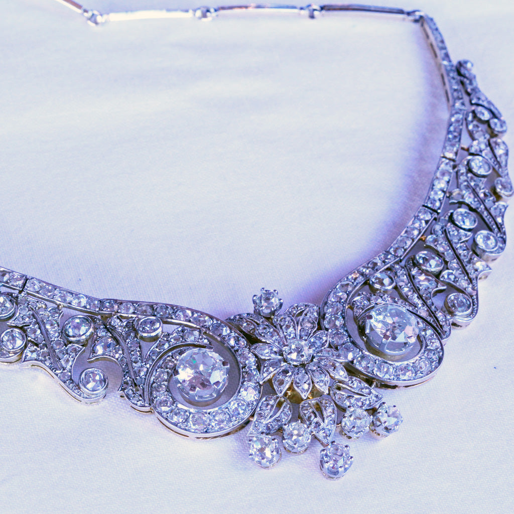 Antique diamond sale necklace designs