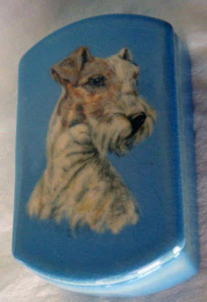 Antique Rookwood Ceramic Jewelry Tool Box painted Fox Terrier F King ( –  Brenda Ginsberg Antique Jewelry